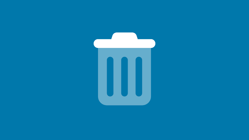 Rubbish bin icon