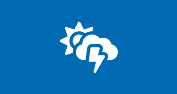 Thunderstorm and Sun icon
