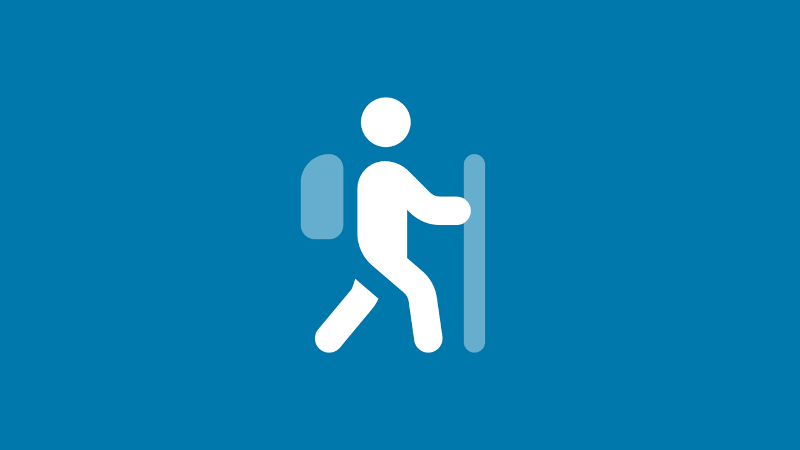 Person hiking Icon