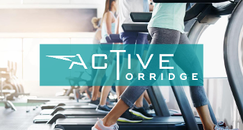 Active Torridge Logo Gym and People on Treadmills