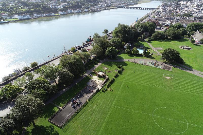 Victoria Park Bideford Drone Picture