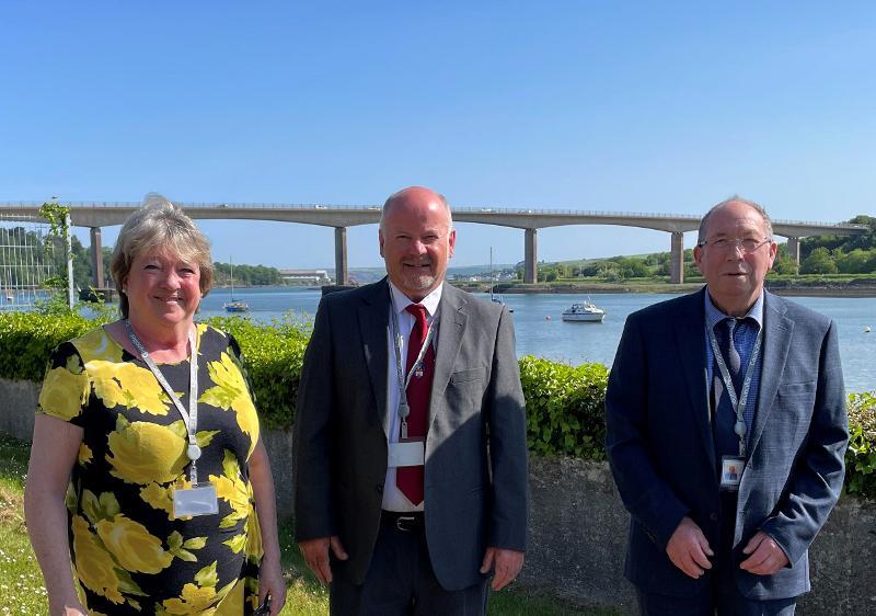 Councillor Claire Hodson - Deputy Leader of Torridge District Council, Councillor Doug Bushby -  Chair of Torridge District Council, Councillor Ken James - Leader of Torridge District Council.