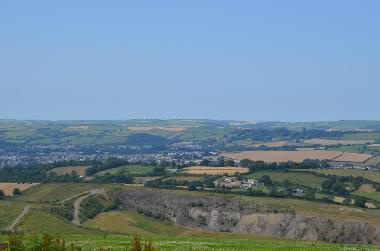 LCT 1D Venn Quarry (view north from Codden Hill).