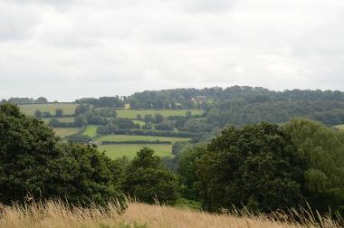 LCT 3G View south from Great Torrington Common across the Torridge valley to strongly wooded valley slopes