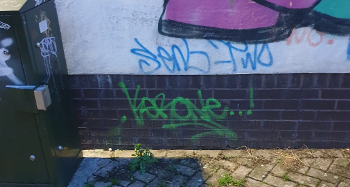 Illegal graffiti in Bideford