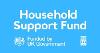 Light blue background with the words Household Support Fund and the Torridge Council logo 