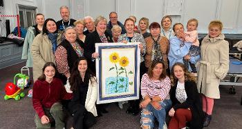 Photo of people at the Ukrainian Hub