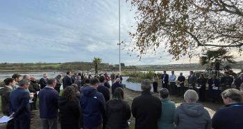Torridge Councillors and Officers commemorating Armistice Day 2024