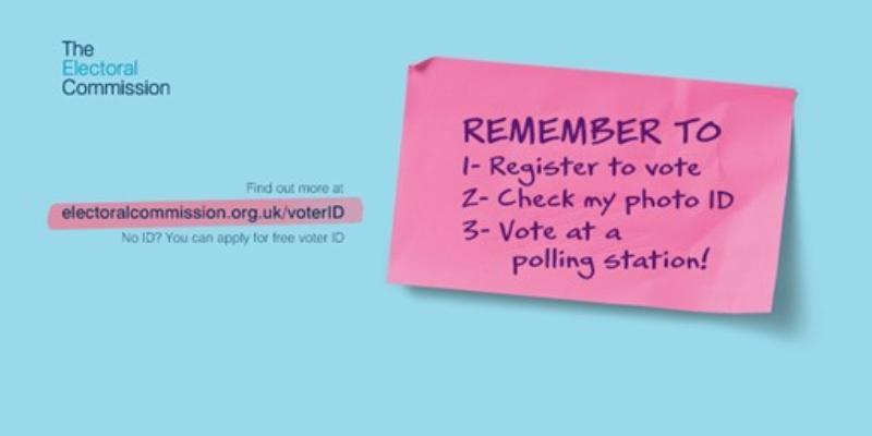Electoral Commission graphic reminding people to vote