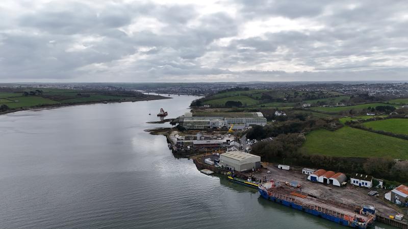 Drone shot of the Estuary 