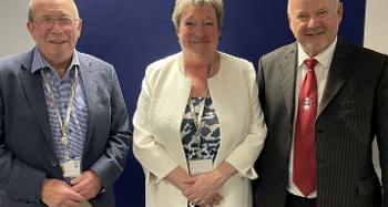 Photo Left to Right:  Councillor Ken James - Leader of Torridge District Council. Councillor Claire Hodson - Deputy Leader of Torridge District Council and Councillor Doug Bushby, Chair of Torridge District Council.
