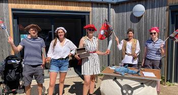 Image of 5 of the Rangers from Northam Burrows dressed up as pirates